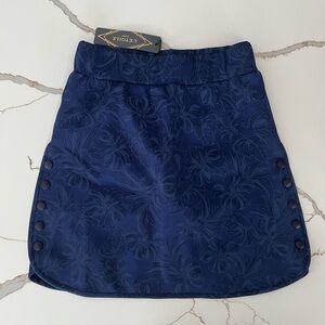 L'Etoile Golf & Tennis Side Snap Athletic Skort Navy Floral Size: XS